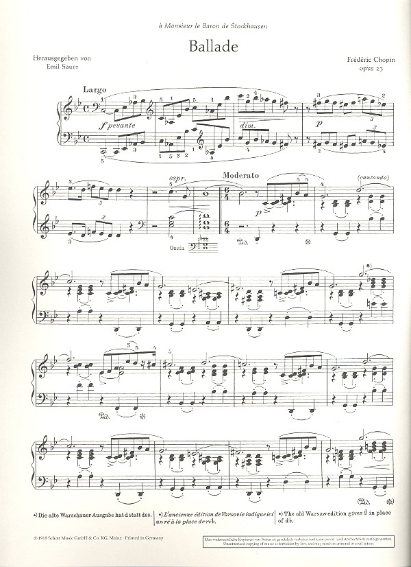 Ballade g-Moll op.23