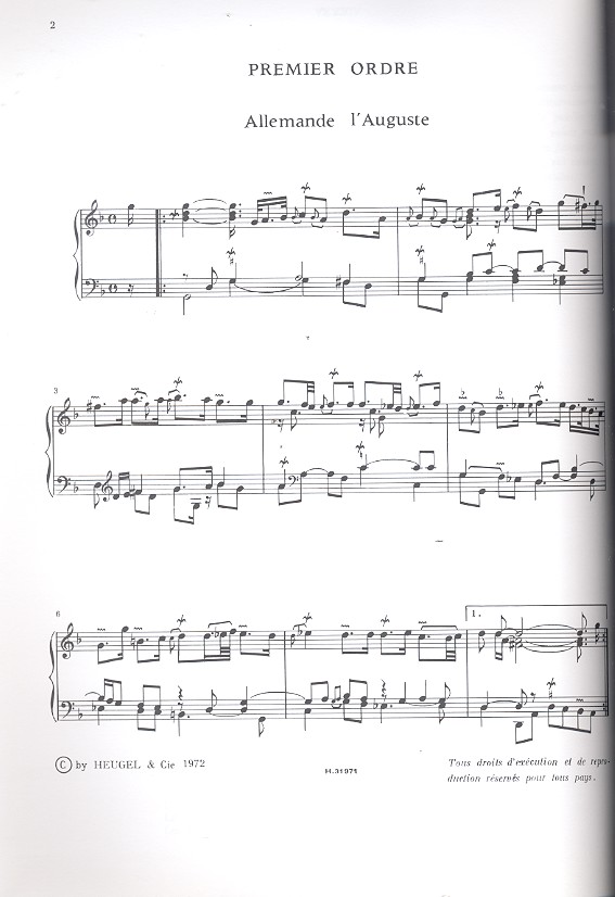 Pièces de clavecin vol.1