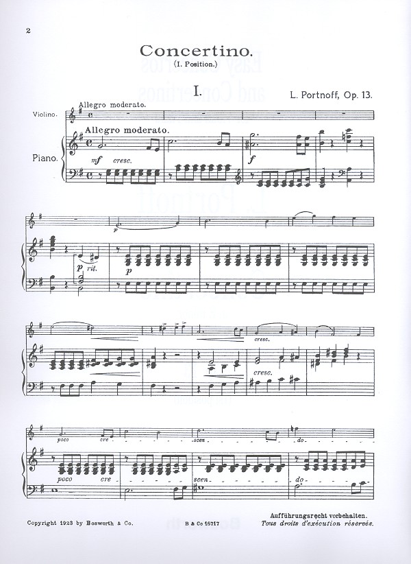 Concertino e-Moll op.13