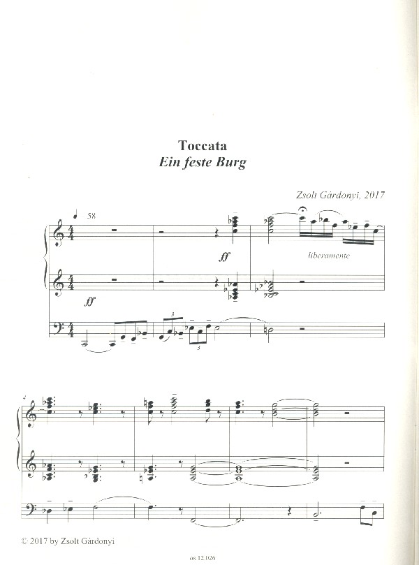 Toccata über 'Ein feste Burg'