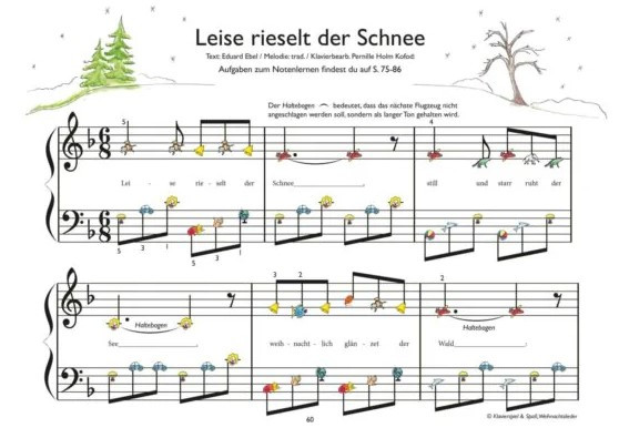 Klavierspiel und Spaß - Weihnachtslieder