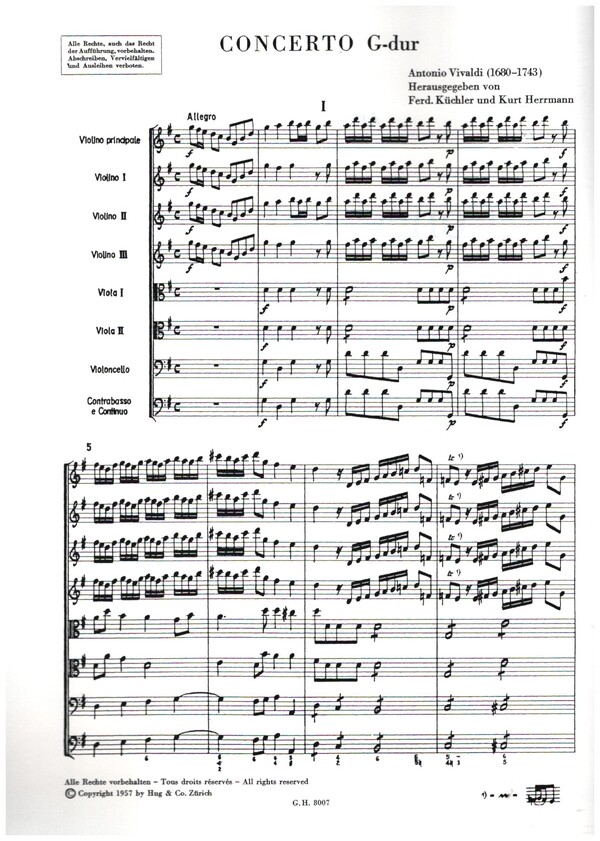 Concerto G-Dur RV310