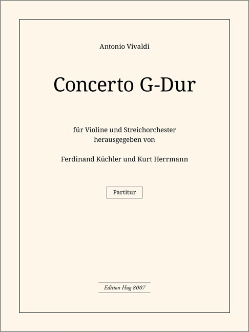 Concerto G-Dur RV310