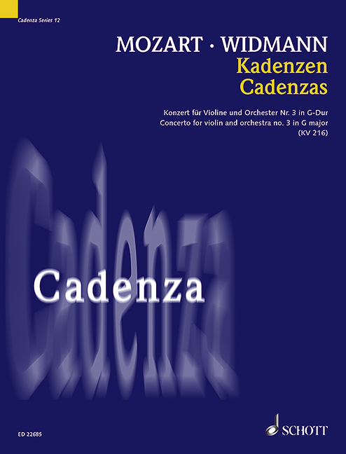 Kadenzen zum Violinkonzert G-Dur KV216 Nr.3 von Mozart