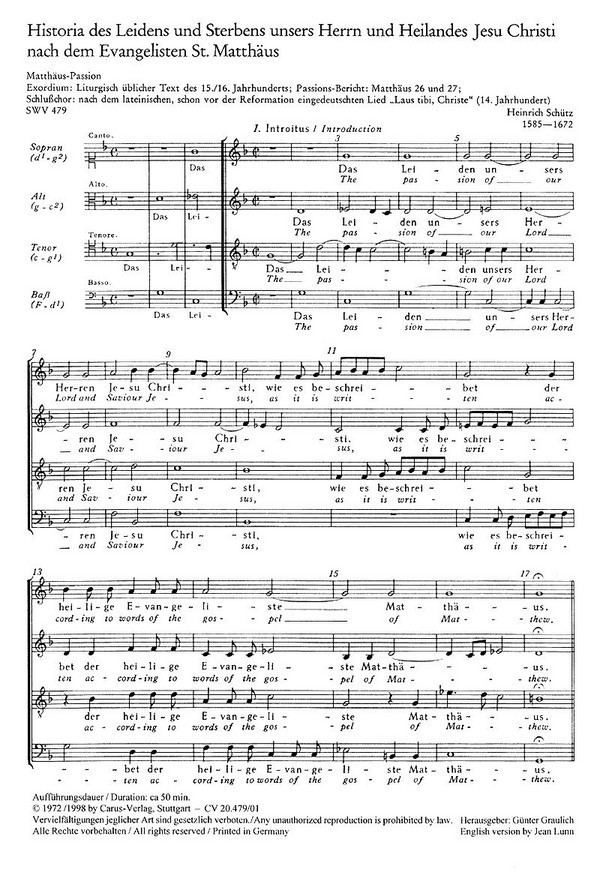 Matthäus-Passion SWV479 