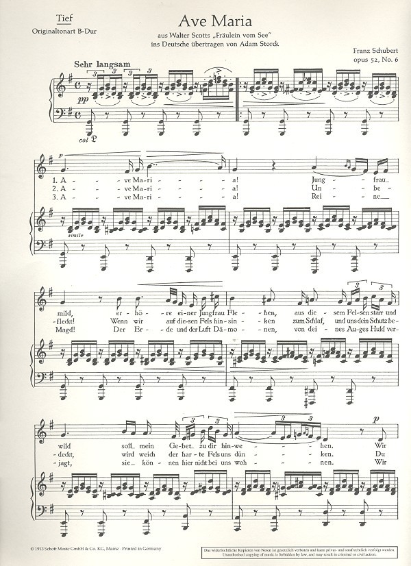 Ave Maria op. 52/6 D 839
