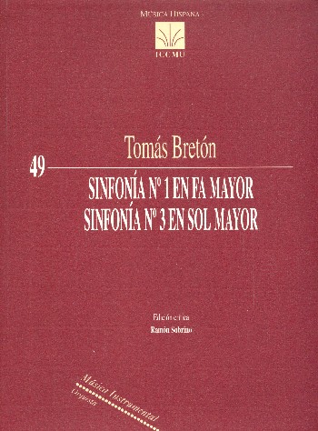Sinfonia no.1 en fa mayor -  Sinfonia no.3 en sol mayor