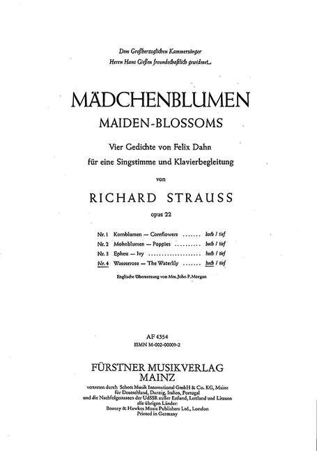 Wasserrose op. 22,4