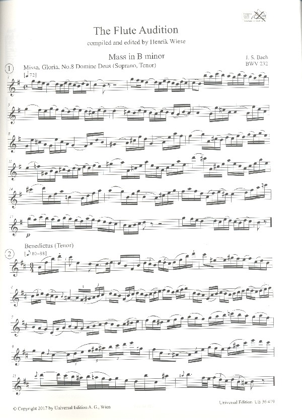 The Flute Audition - Probespielstellen