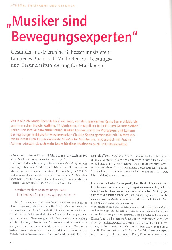 Das Orchester Oktober 2017