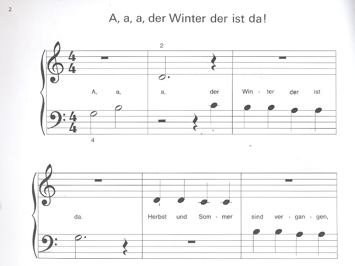 Erste Weihnacht am Klavier