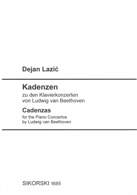 Kadenzen  zu den Klavierkonzerten von Ludwig van Beethoven
