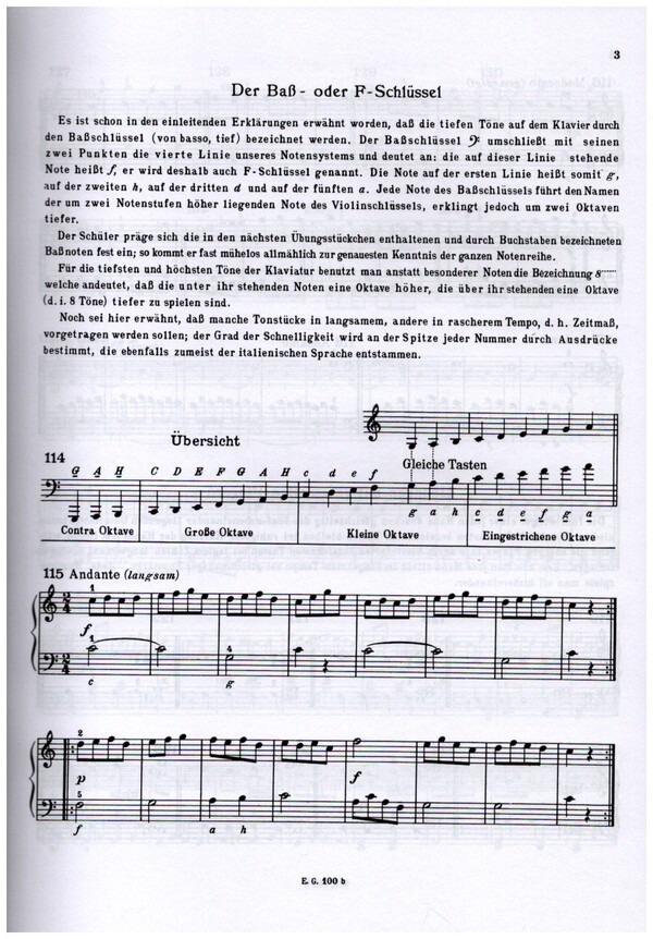 Berühmte Elementar-Klavierschule op.222 