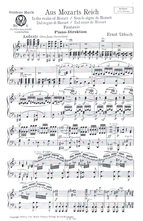 Aus Mozarts Reich - Fantasie