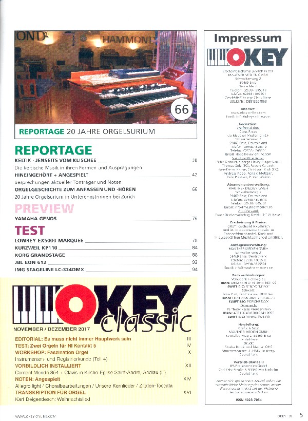 okey November/Dezember 2017 (Heft 139)