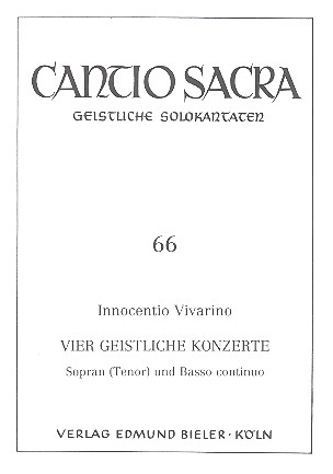 4 geistliche Konzerte 4 Sopran