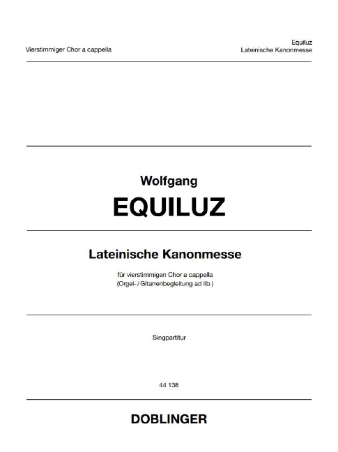 Lateinische Kanonmesse