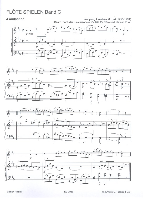 Flöte spielen Band C