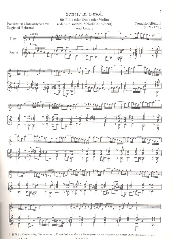Sonate a-Moll