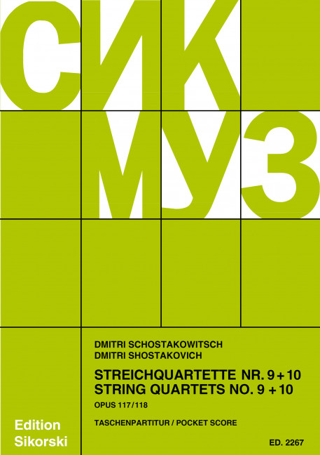 Streichquartette Nr.9 op.117 und Nr.10 op.118