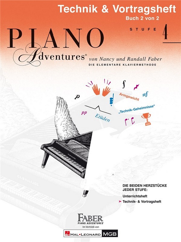 Piano Adventures Stufe 4 - Technik- und Vortragsheft Band 2