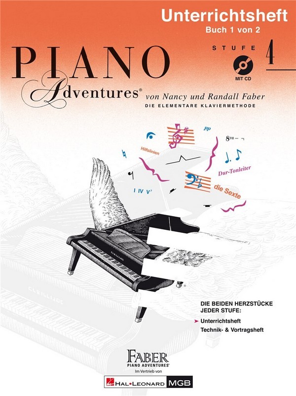 Piano Adventures Stufe 4 - Unterrichtsheft Buch 1 von 2 (+CD)