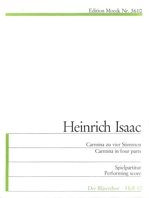 Carmina  zu vier Stimmen