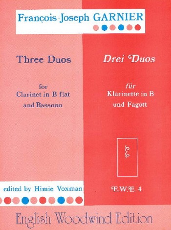3 DUOS FUER KLARINETTE