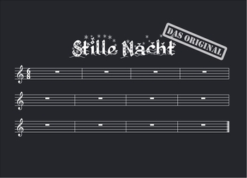 Postkarte Stille Nacht - Das Original