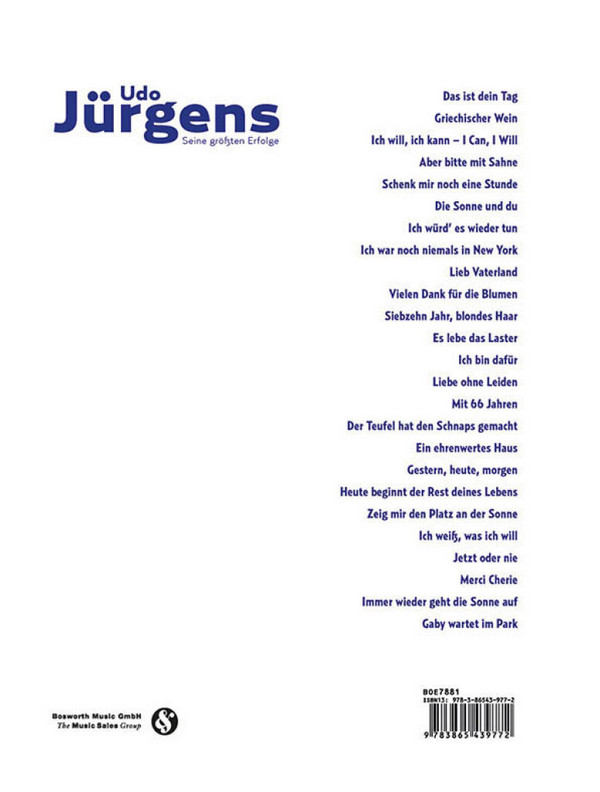 Udo Jürgens: Seine größten Erfolge