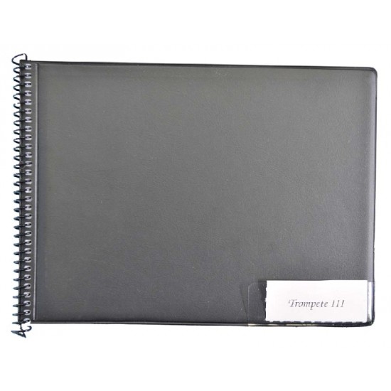 Marschnotenmappen 20 Taschen schwarz