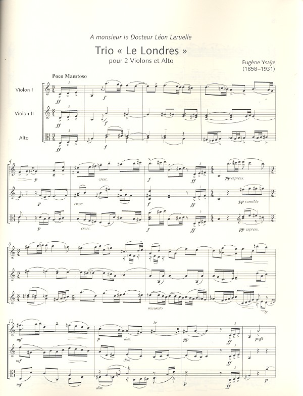 Trio 'Le Londres' oppost.