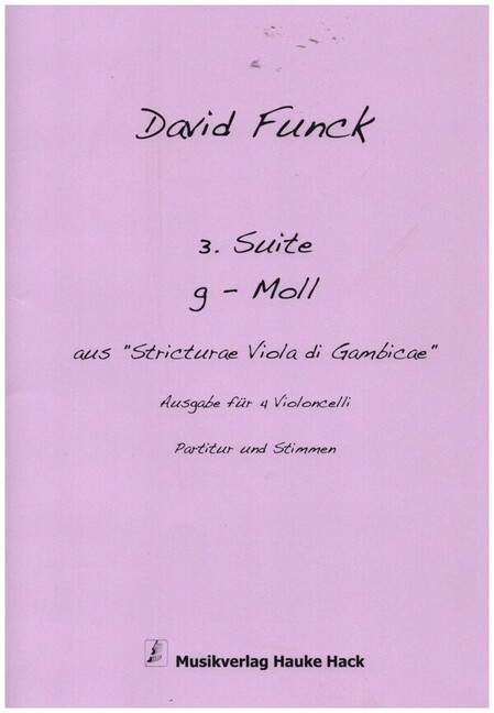 Suite g-Moll Nr.3 aus "Structurae Viola di Gambicae"