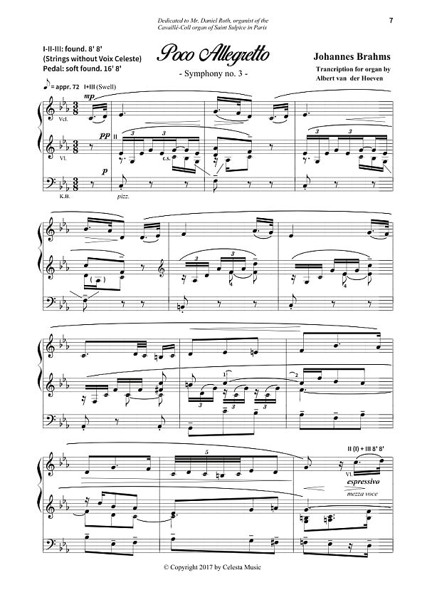 Poco Allegretto (3. Satz) aus Sinfonie Nr.3