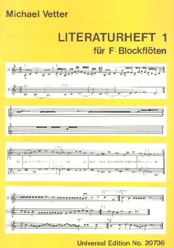 Blockflötenschule - Literaturheft Band 1