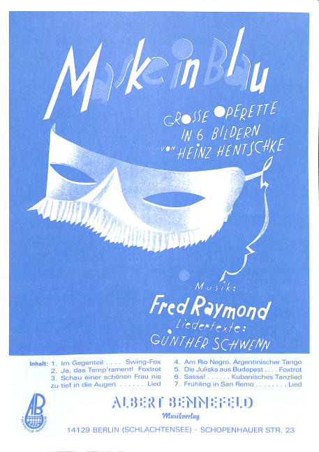 Maske in Blau