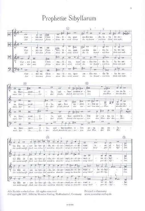 Prophetiae sibyllarum 13 Motetten