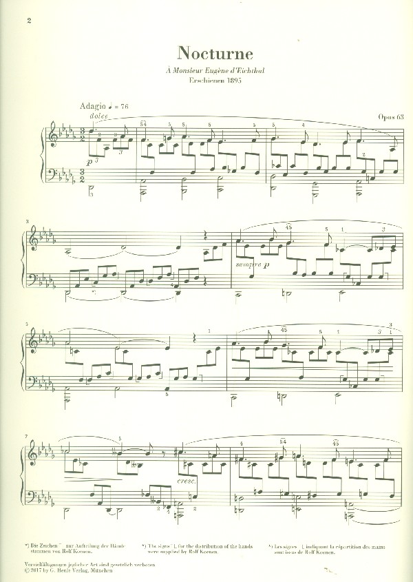 Nocturne Des-Dur Nr.6 op.63
