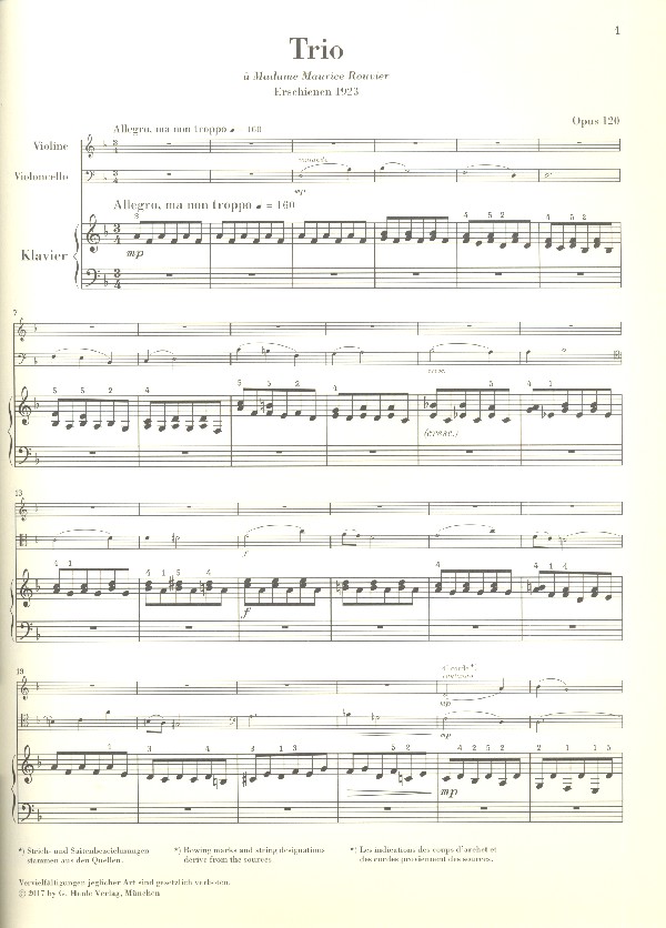 Trio d-Moll op.120