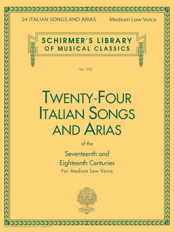 24 Italian Songs and Arias of the