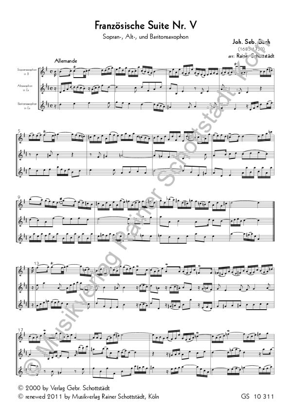 Französische Suite Nr.5