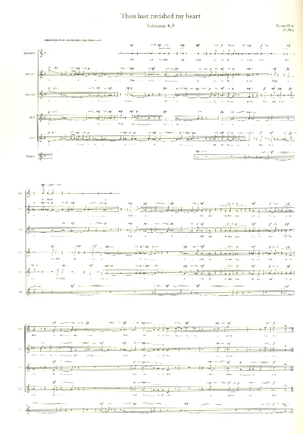 Thou hast ravished my Heart