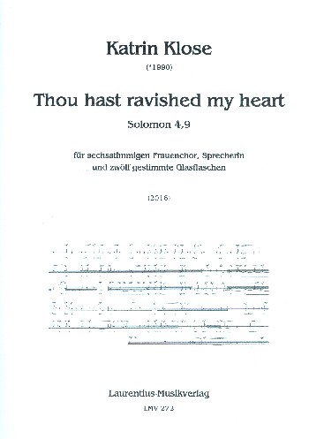 Thou hast ravished my Heart