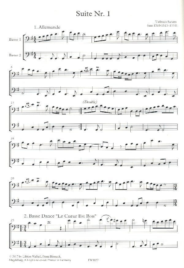 Danserye Band 1 (Suiten Nr.1-3)