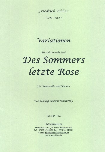 Variationen über das irische Lied 'Des Sommers letzte Rose'