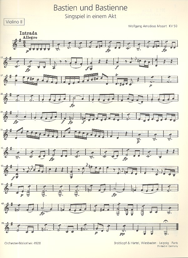 Bastien und Bastienne KV50