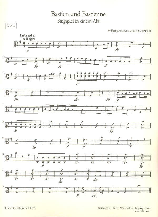 Bastien und Bastienne KV50