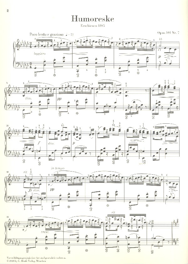 Humoreske Ges-Dur op.101,7