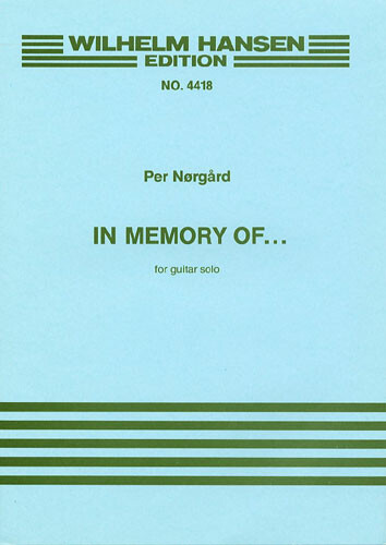 IN MEMORY OF FOR GUITAR SOLO,