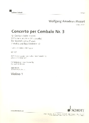 Concerto III Es-Dur KV 107